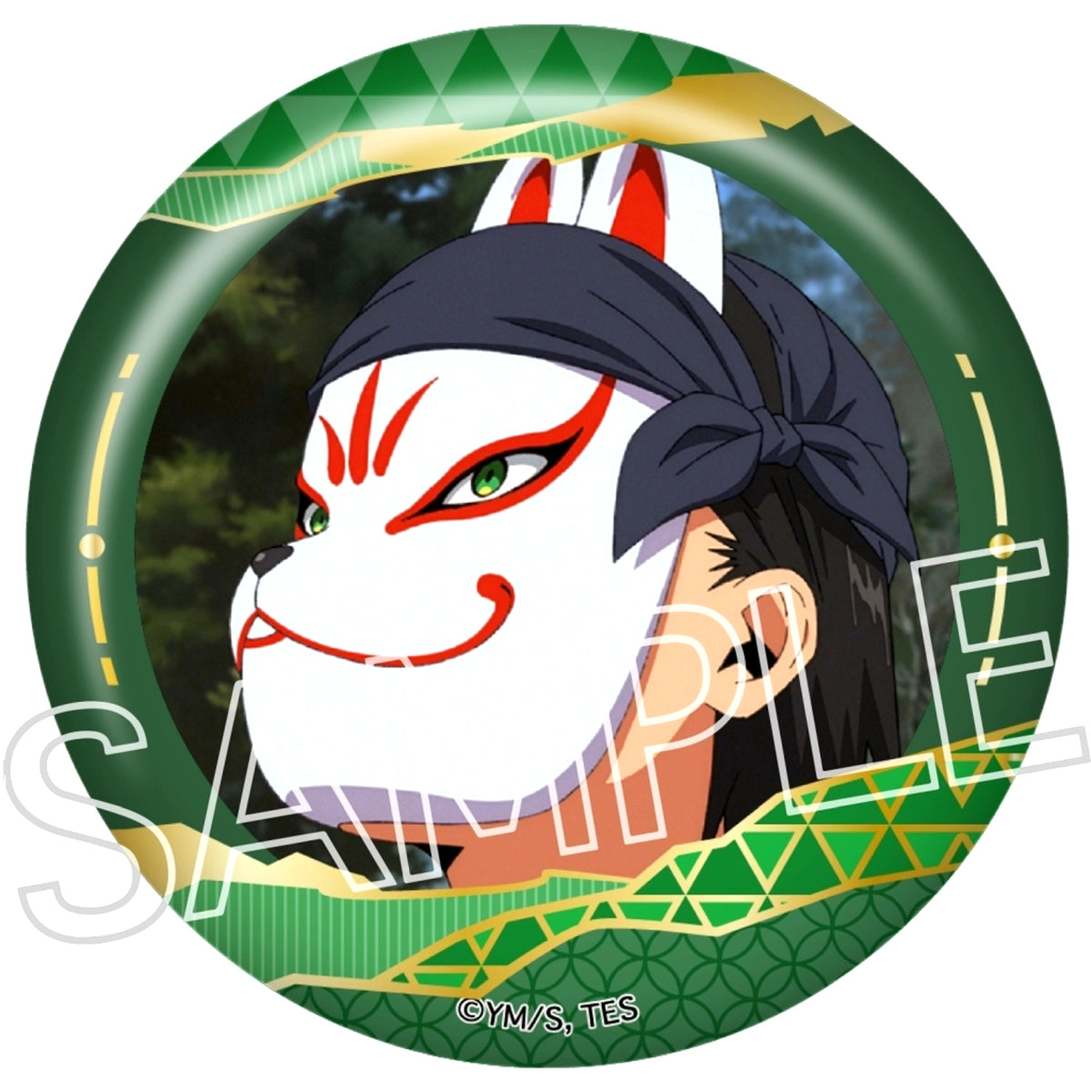 Genba Kazama The Elusive Samurai Foil Stamped Button [USED]