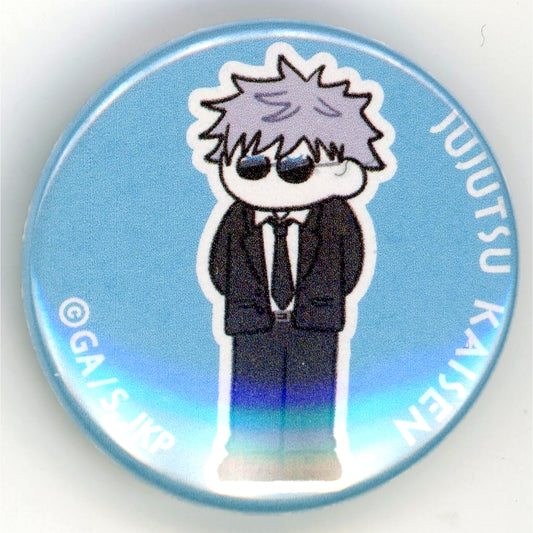 Satoru Gojo Suit Jujutsu Kaisen Mamekan Trading Mini Button Oyasumi shimasu. Kaigyoku Gyokusetsu Suit Mensore Basketball [USED]