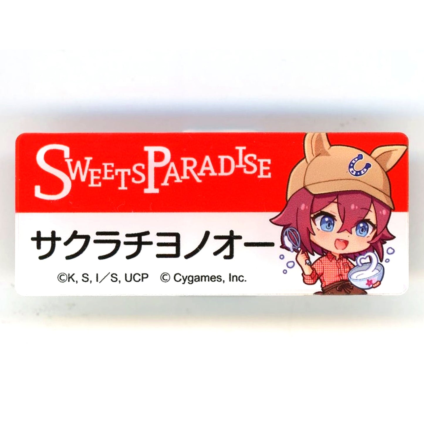 Sakura Chiyono O Umamusume Cinderella Gray Trading Name Badge SWEETS PARADISE [USED]