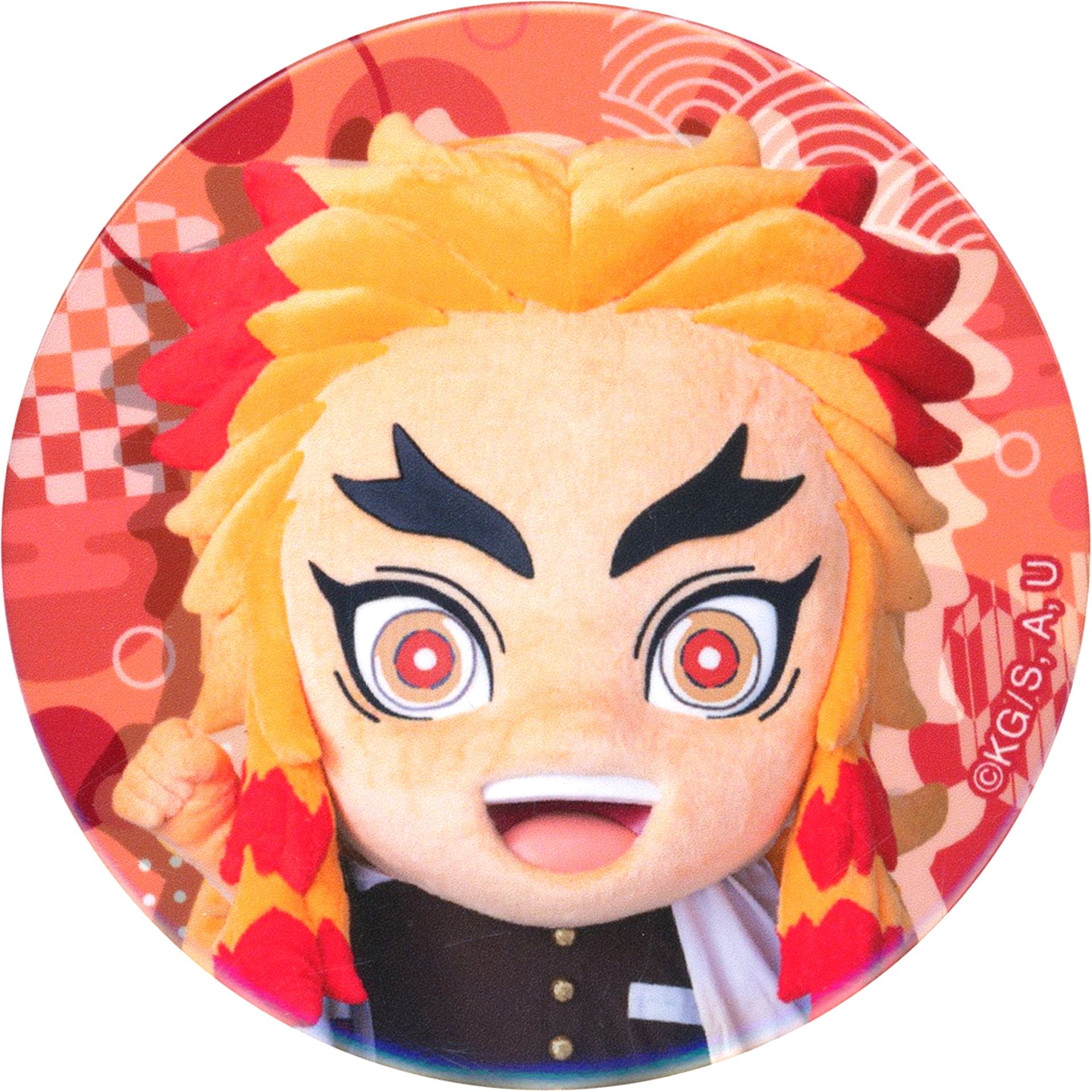 Kyojuro Rengoku Demon Slayer Kimetsu no Yaiba Mini Taishi Random Button [USED]