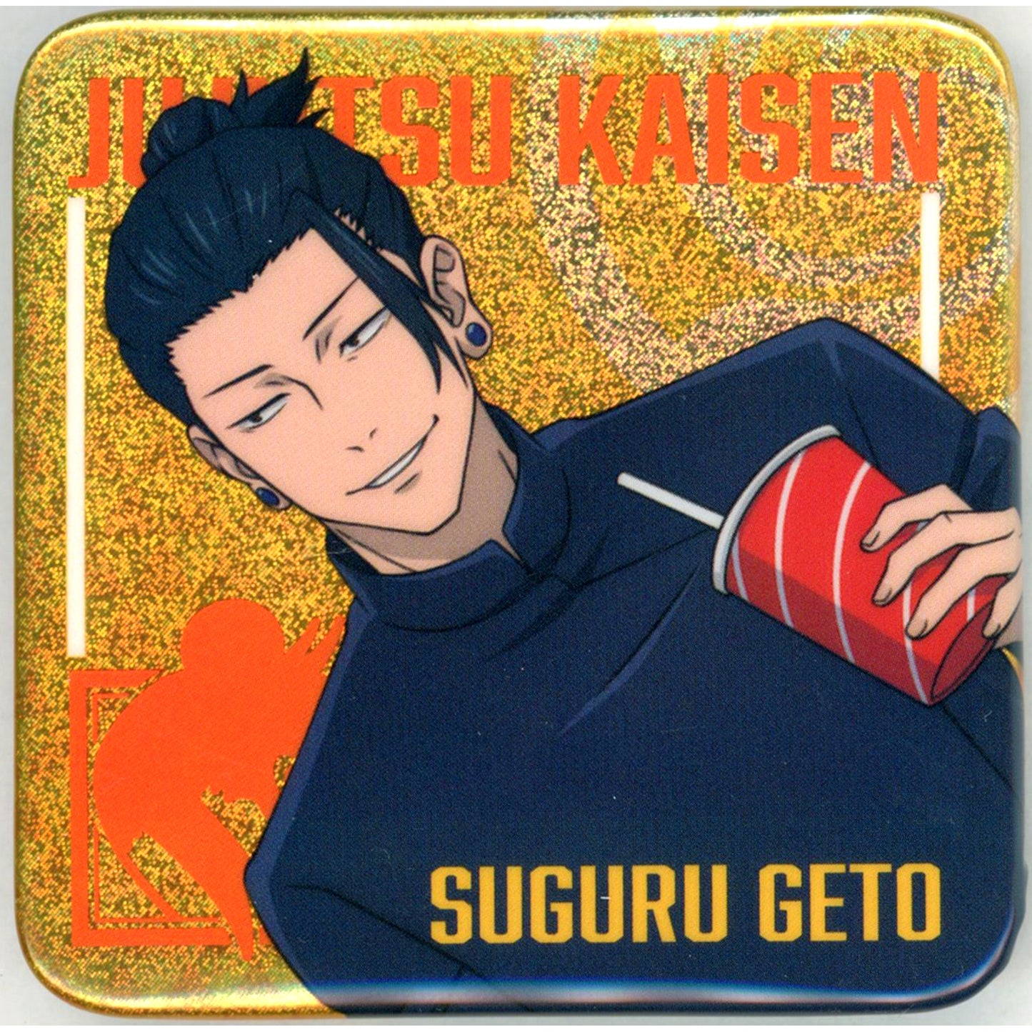 Suguru Geto The Movie Compilation Jujutsu Kaisen Hidden Inventory Hologram Button Collection Theater Goods [USED]