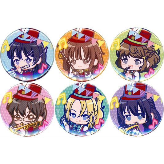 Set of 6 Rascal Does Not Dream Series POP UP SHOP in TOWER RECORDS Button 01. Marching Band Ver. Pop Art Illustration [USED]