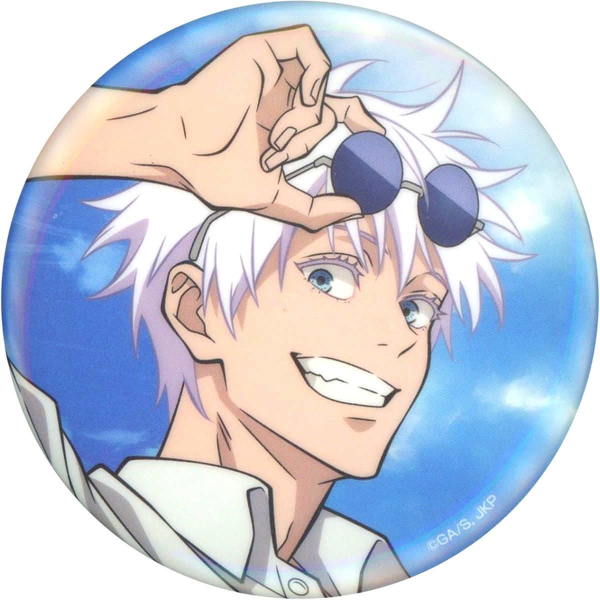 Satoru Gojo Jujutsu Kaisen Sega Lucky Kuji Button Regular Meichuu no Koku Tasogare no Koku E Prize [USED]