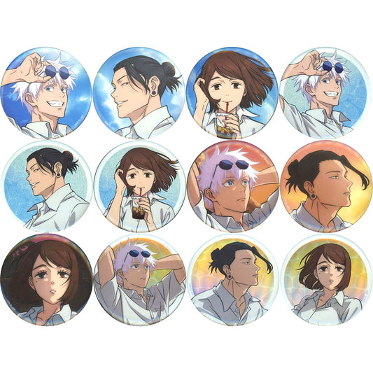 Set of 12 Jujutsu Kaisen Button SEGA Lucky Kuji Daytime Twilight Prize E [USED]