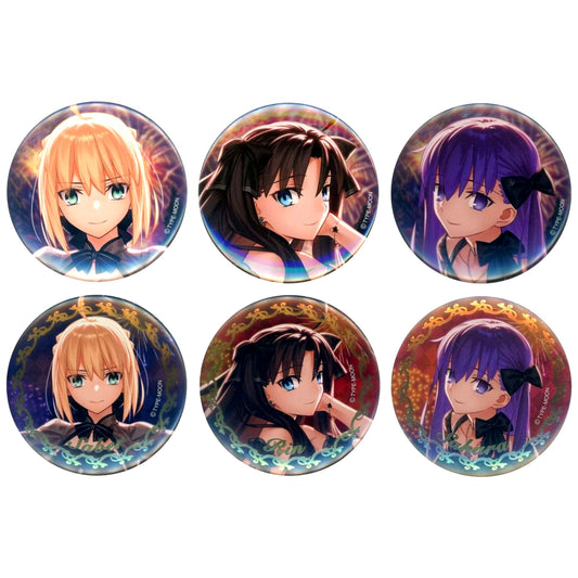 Set of 6 Fate/stay night Random Button Finale 20th Anniversary Concert [USED]