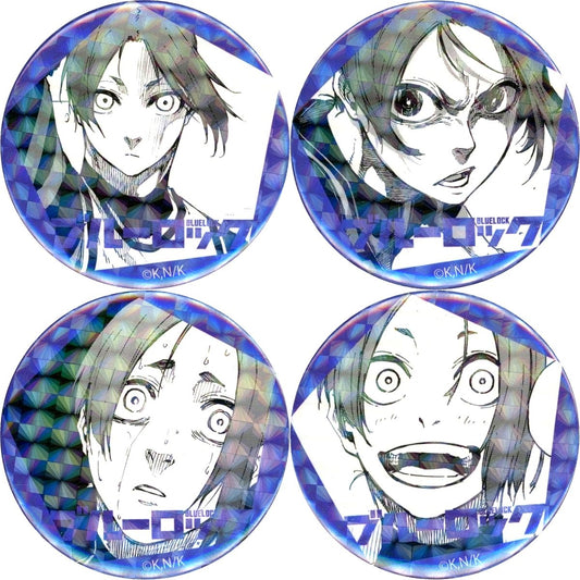 Set of 4 Reo Mikage Blue Lock Character Trading Button [USED]