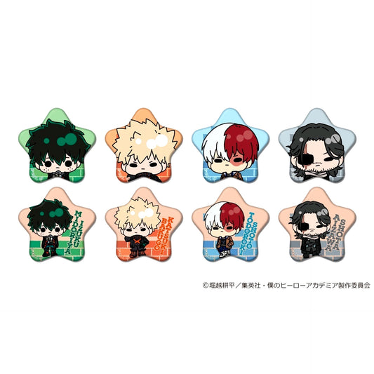 Set of 8 My Hero Academia Vigilantes My Hero Academia Illegals POP UP SHOP Trading Star Shaped Button [USED]