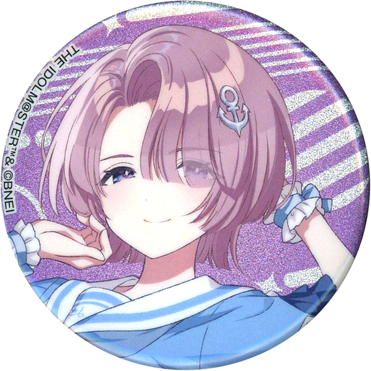 Mao Arimura Gakuen Idolmaster x Lawson Glitter Button [USED]
