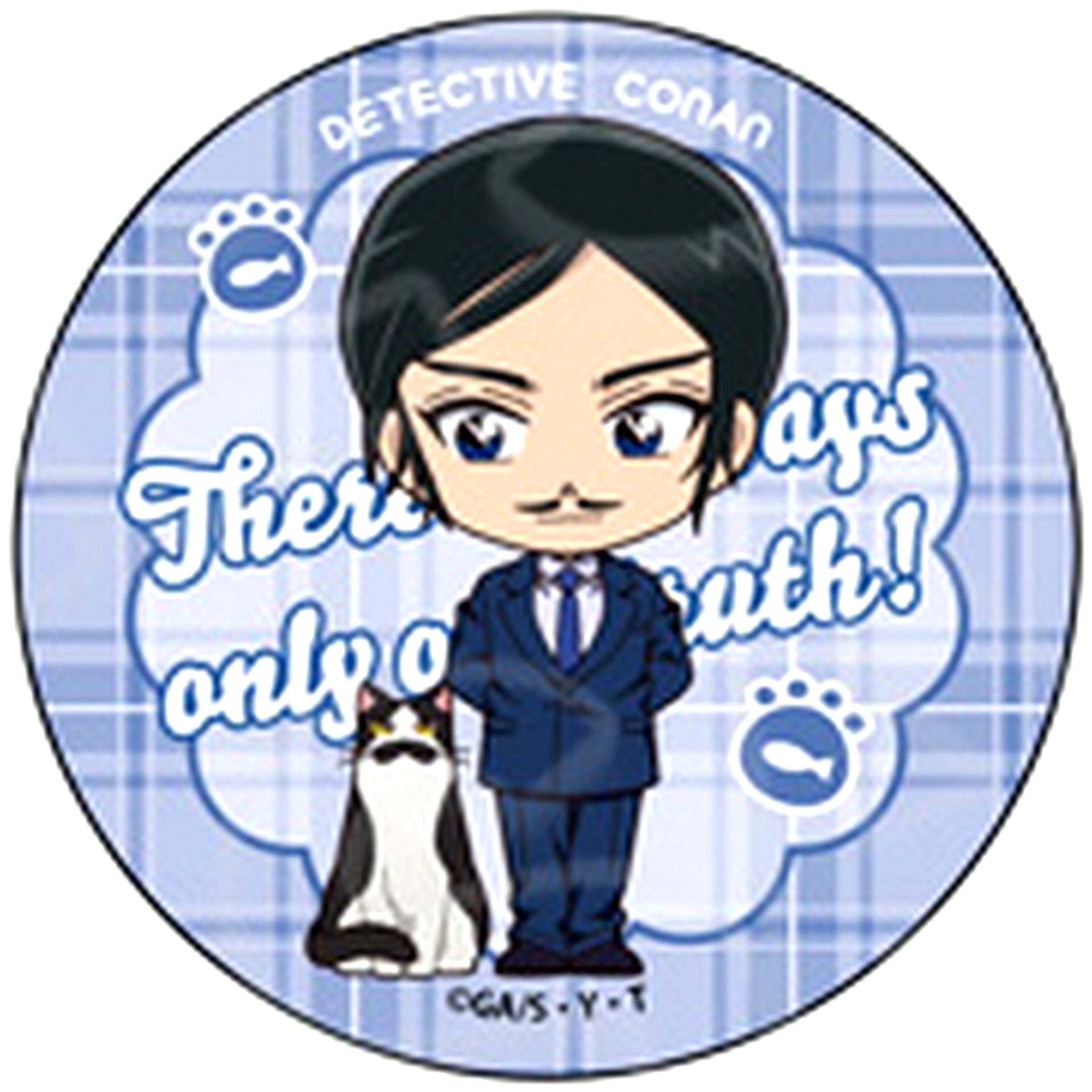 Takaaki Morofushi Detective Conan Button Deformed Cat Ver. 4 [USED]