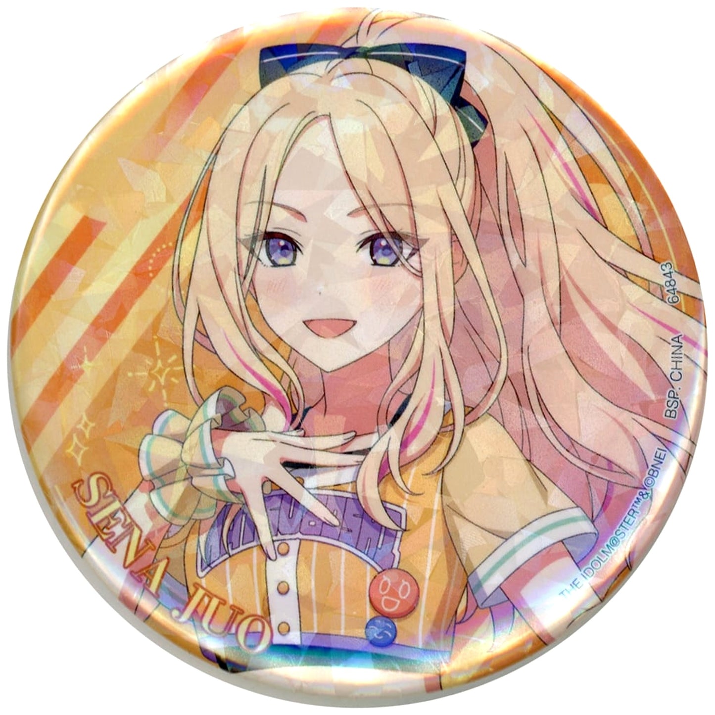 Gakuen iDOLM@STER Sena Juo Ichiban Kuji Collection Kira Button Part2 Prize G [USED]