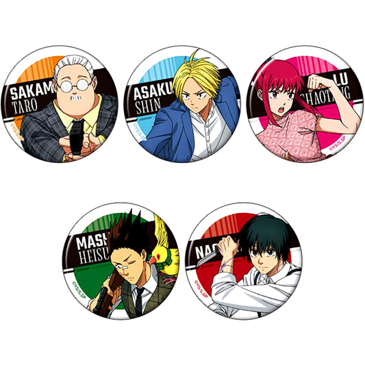 Set of 5 SAKAMOTO DAYS Character Button Collection [USED]