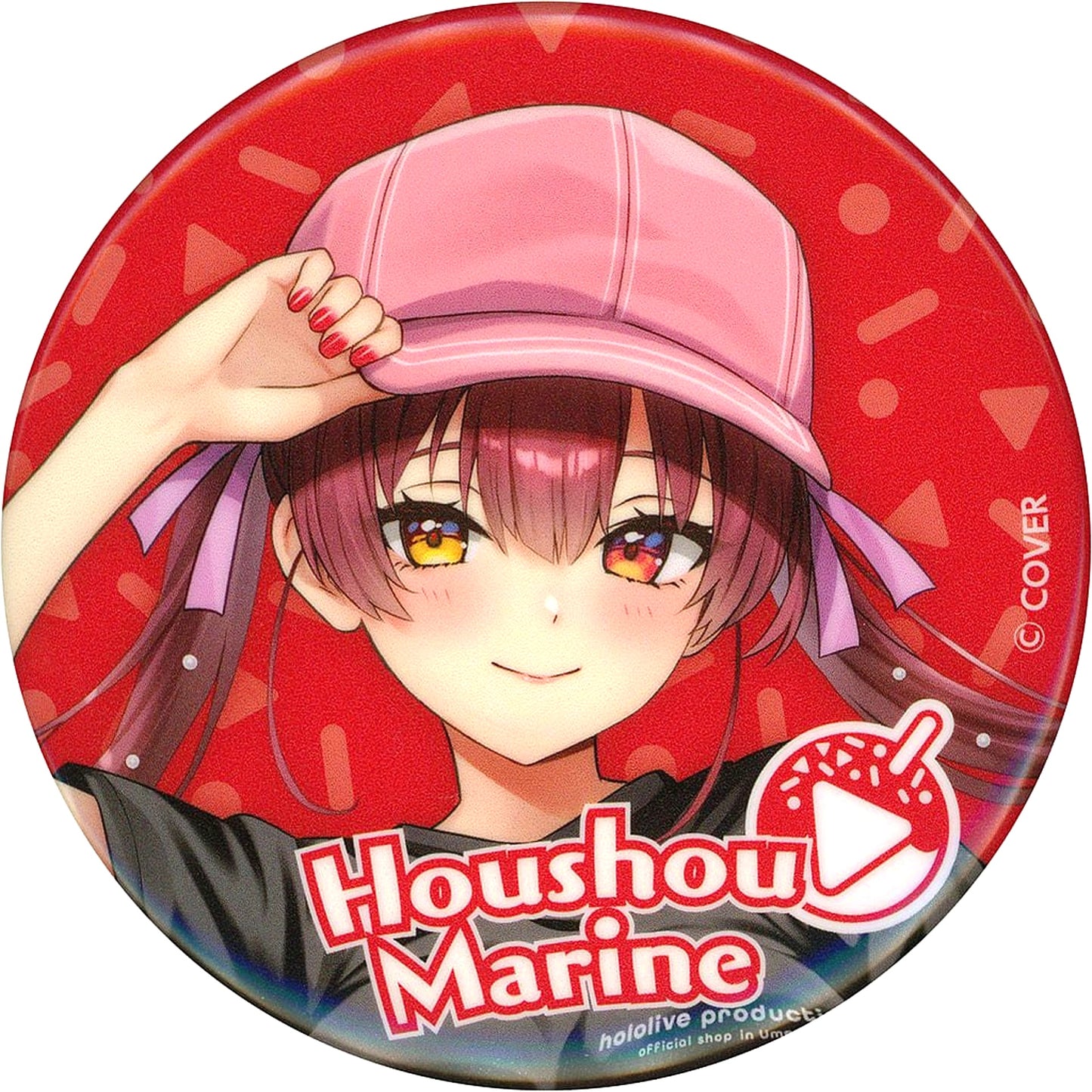 Virtual YouTuber hololive Houshou Marine Face Close-Up Random Button hololive production official shop in Osaka Umeda [USED]