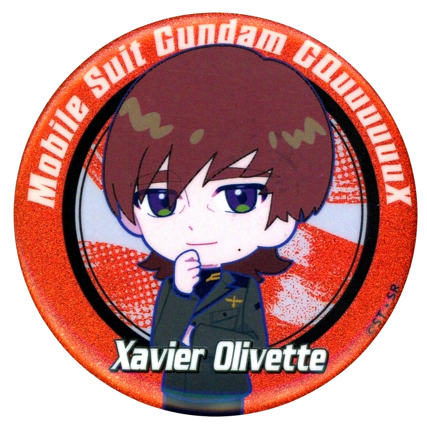 Exabe Oribe Mobile Suit Gundam GQuuuuuuX x Tokyu Kabukicho Tower Climax Collaboration Trading Mini Character Tin Badge [USED]