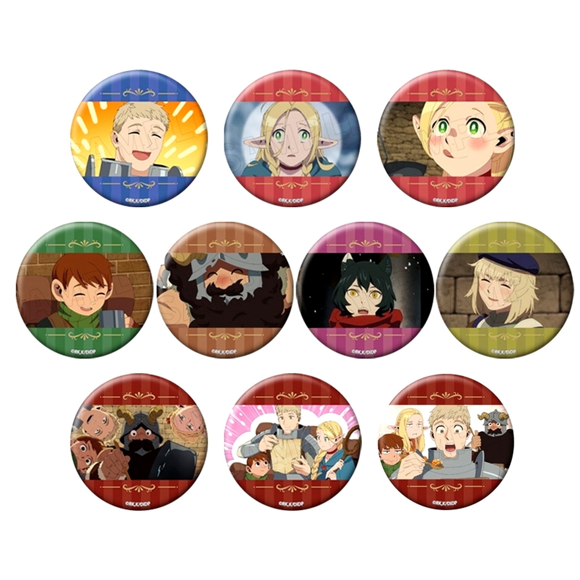 Set of 10 Delicious in Dungeon Trading Button Vol.2 [USED]