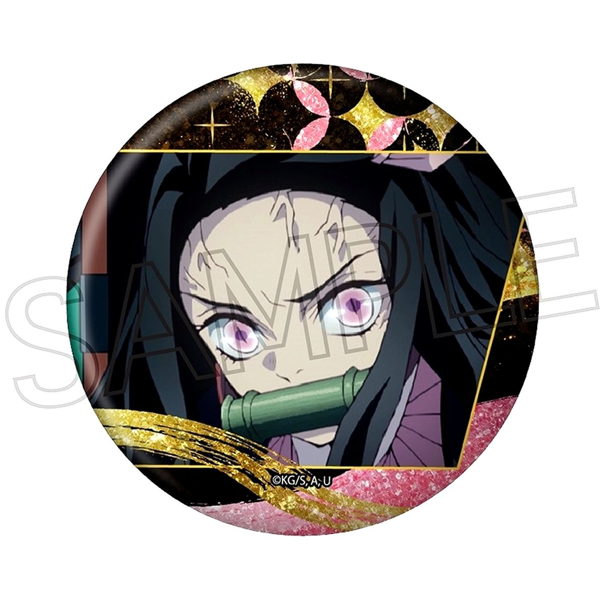 Nezuko Kamado Demon Slayer: Kimetsu no Yaiba Glitter Button Vol.3 A [USED]