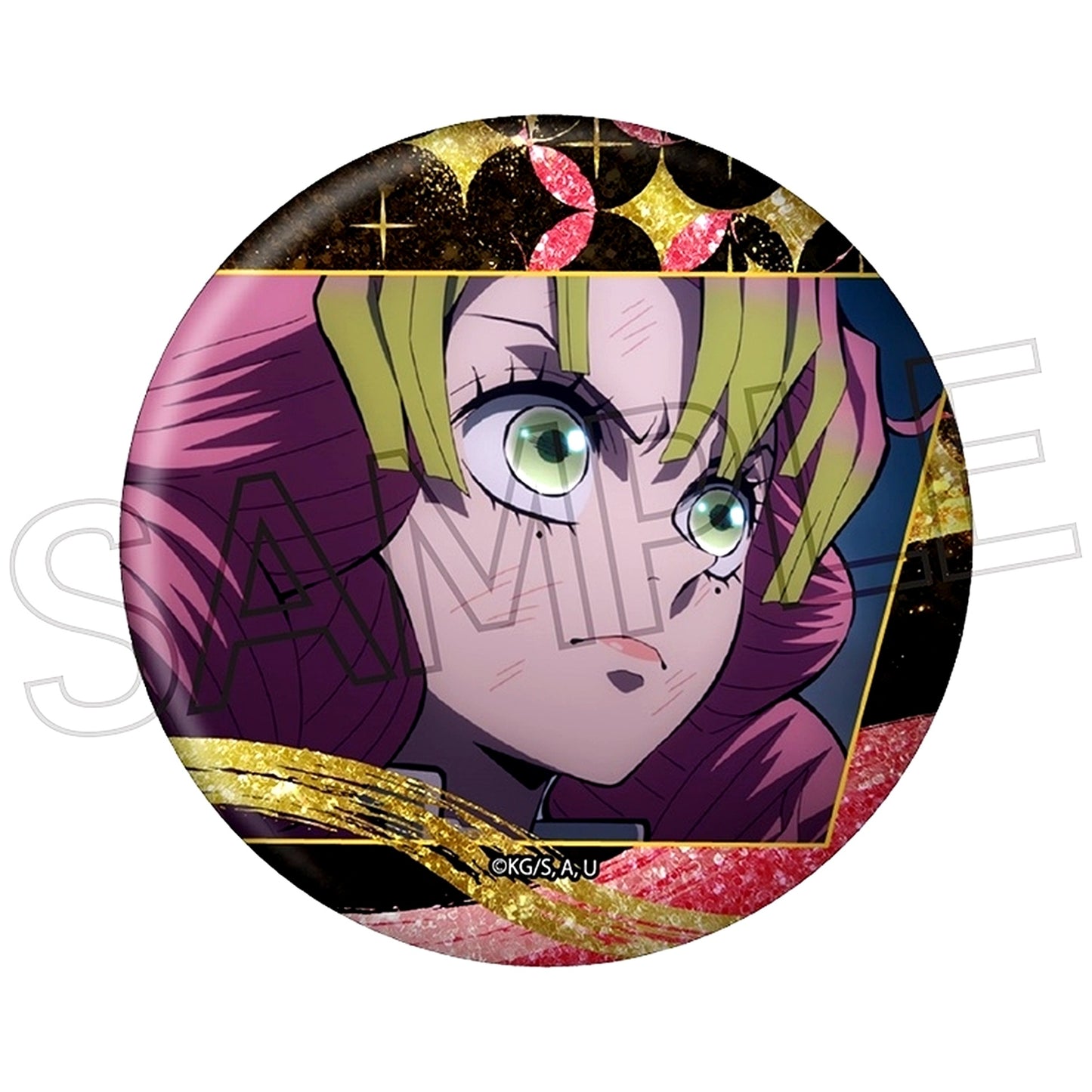 Mitsuri Kanroji Demon Slayer Glitter Button Vol. 3 B [USED]