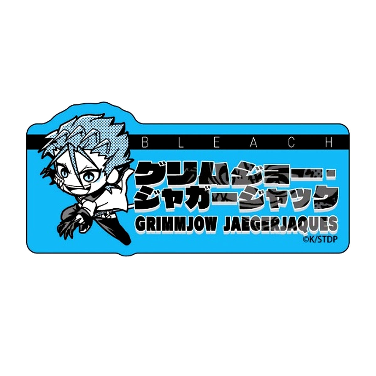 Grimmjow Jaegerjaquez Bleach Thousand-Year Blood War Name Badge MONOCOLOR POPUP SHOP [USED]
