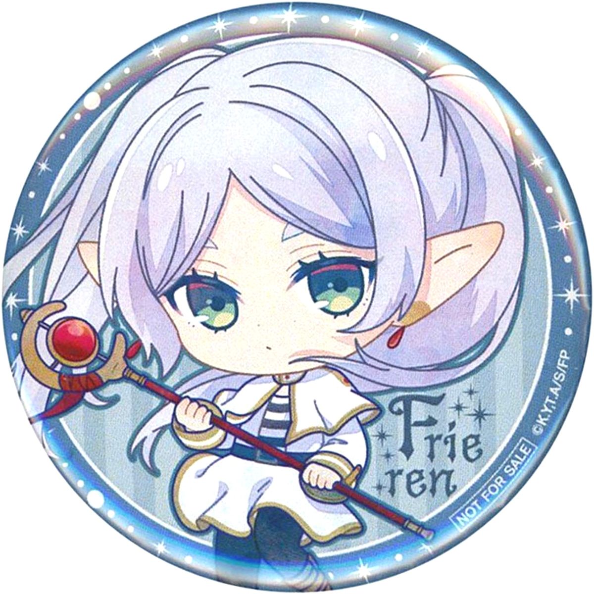 Frieren Staff Mini Character Button Frieren: Beyond Journey's End x Keisei Electric Railway Keisei Frieren Stamp Rally Prize [USED]