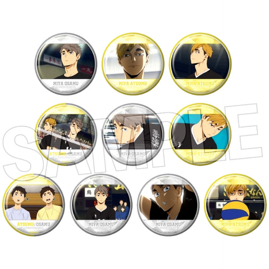 Set of 10 Haikyu!! Trading Button Atsumu Miya Osamu Miya BOX [USED]
