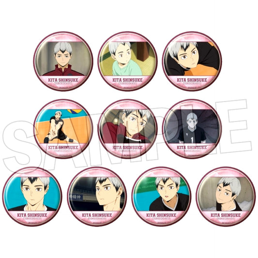 Set of 10 Haikyu!! Trading Button Shinsuke Kita BOX [USED]