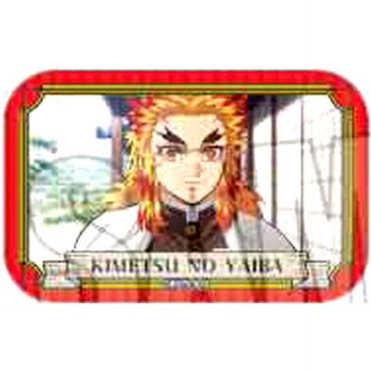 Kyojuro Rengoku Demon Slayer Trading Square Button [USED]