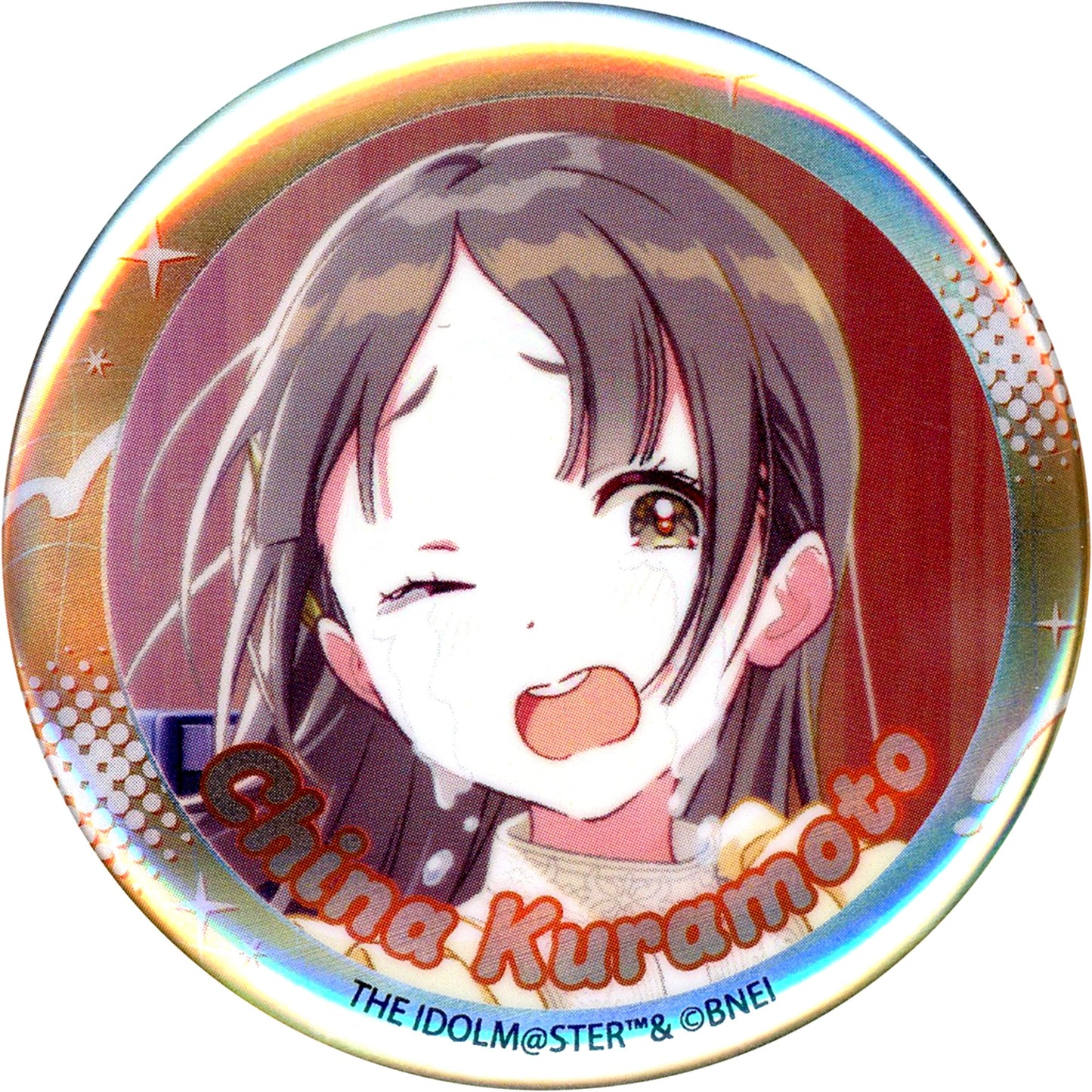 China Kuramoto Gakuen Idolmaster POP UP SHOP Aurora Badge [USED]