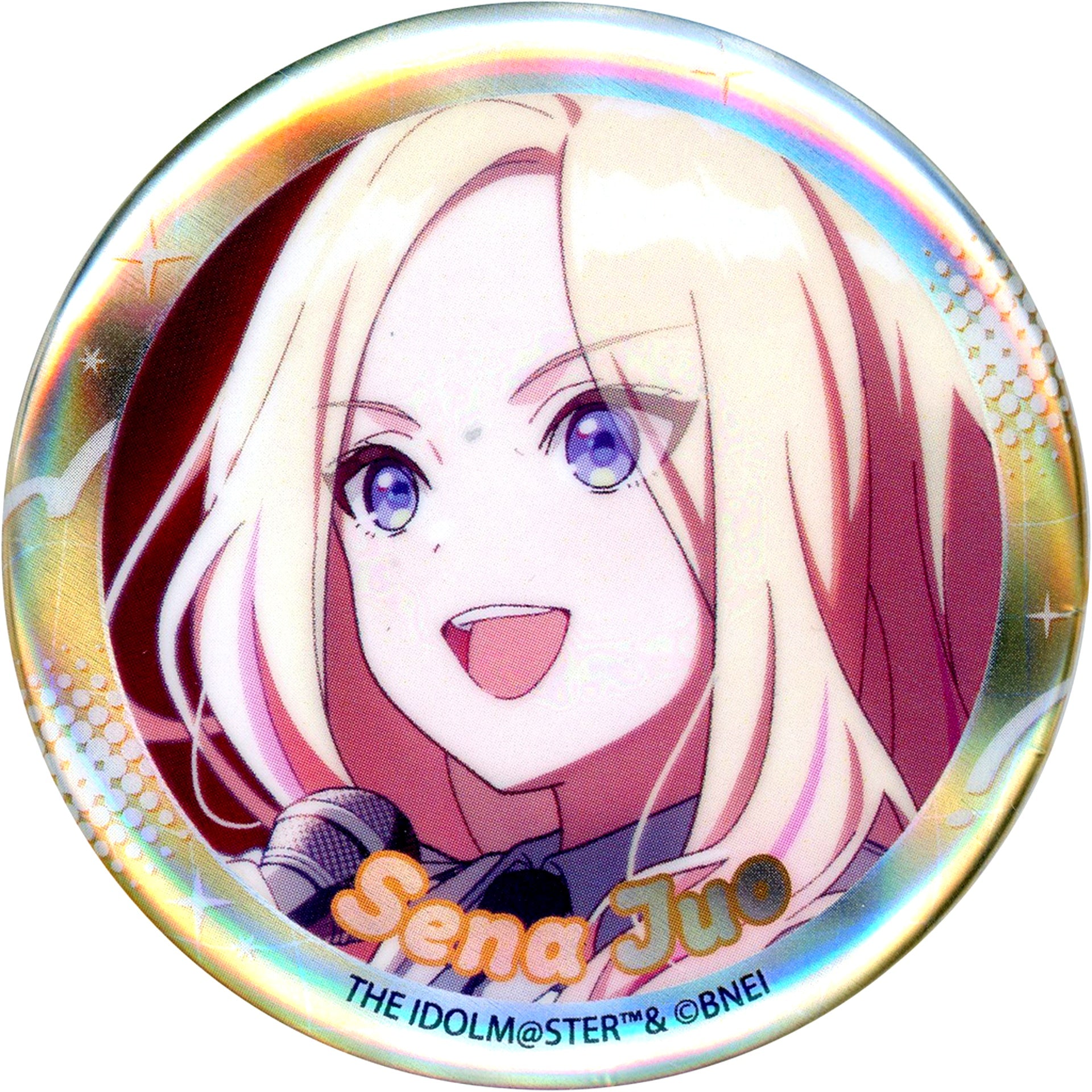 Sena Juo Gakuen Idolmaster POP UP SHOP Aurora Tin Badge [USED]
