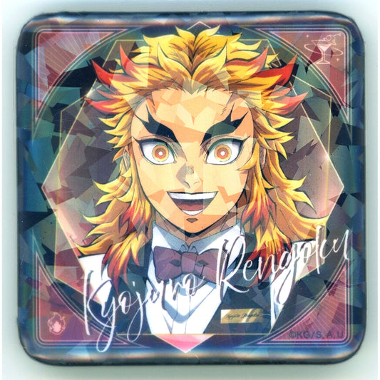 Kyojuro Rengoku Bust Up Demon Slayer: Kimetsu no Yaiba ufotable MOCKTAIL BAR GINZA COLLECTION LOTTO Kyojuro Rengoku Glitter Button [USED]