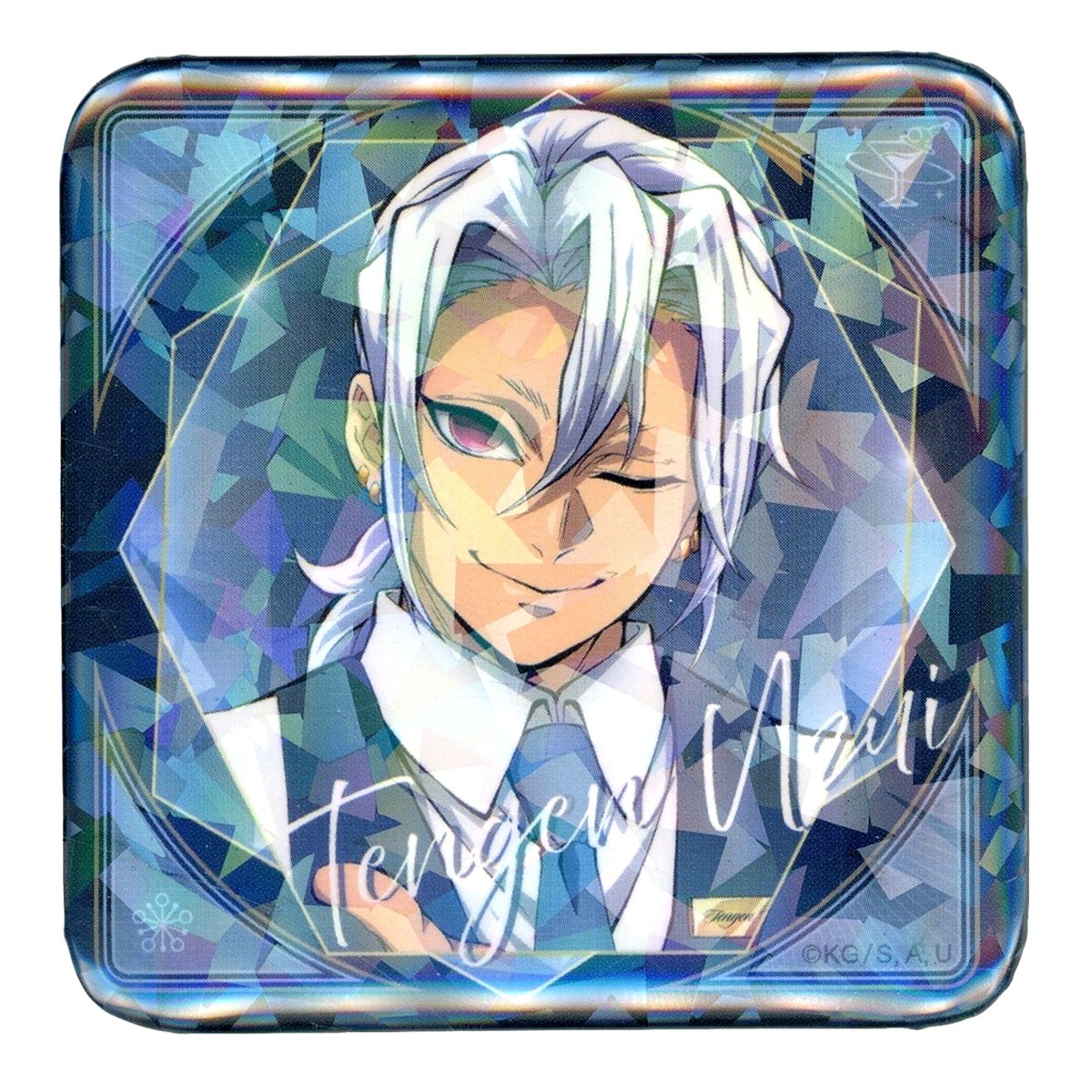 Tengen Uzui Demon Slayer: Kimetsu no Yaiba COLLECTION LOTTO Bust Up Glitter Button ufotable MOCKTAIL BAR GINZA [USED]