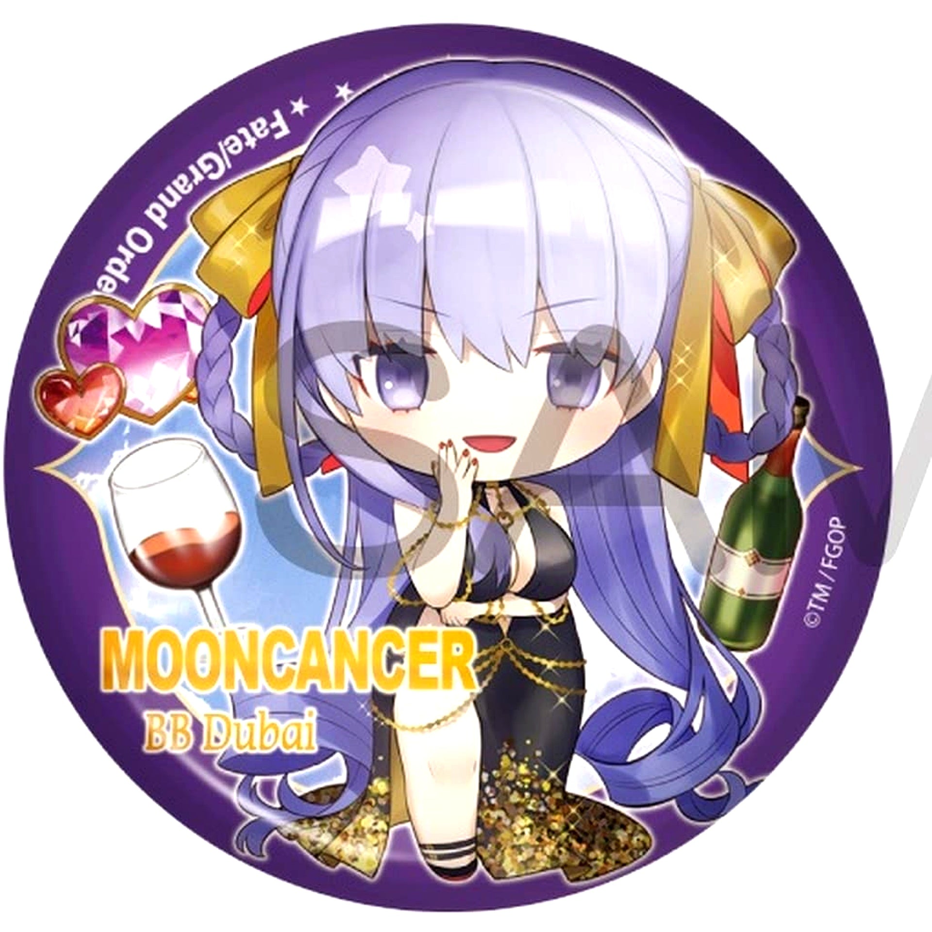 Fate/Grand Order Moon Cancer BB Dubai Charatoria Can Badge Vol.20 [USED]