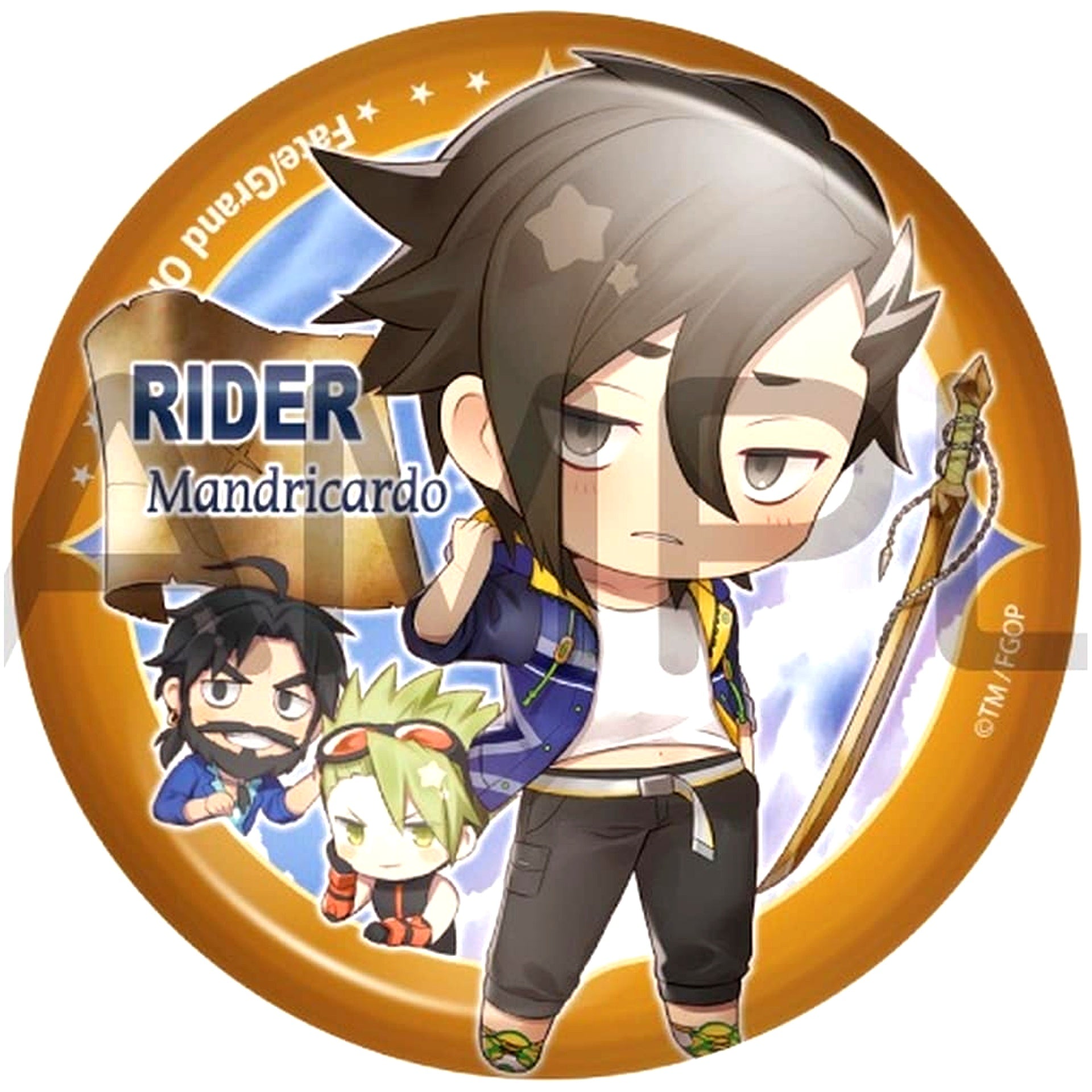 Fate/Grand Order Rider Mandricardo Summer Sportswear Charatoria Can Badge Vol.20 [USED]