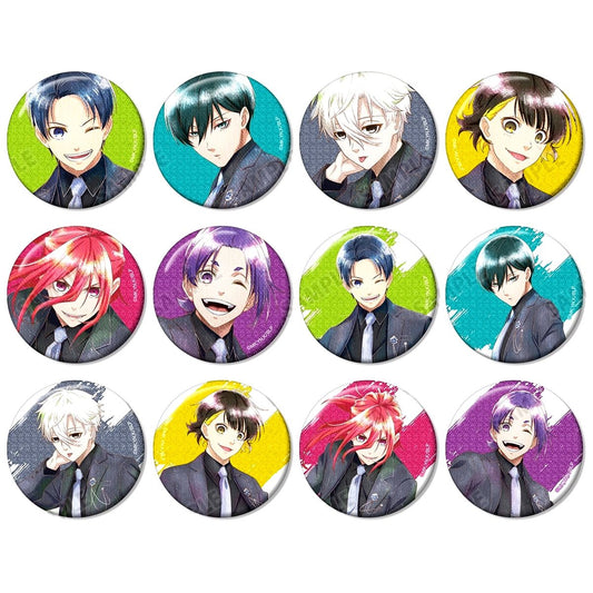 Set of 12 Blue Lock Ani-Art Aqua Label Original Illustration Suit Model ver. Trading Glitter Button [USED]