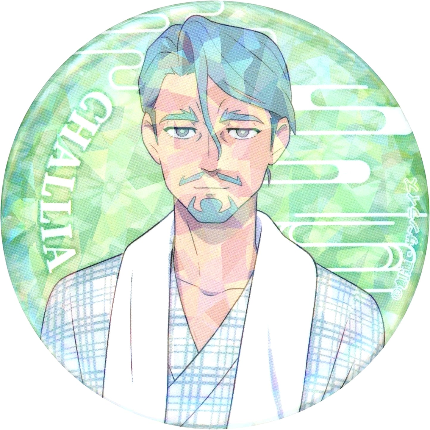Chalia Bull - Full Body Mobile Suit Gundam GQuuuuuuX x Gokurakuyu RAKU SPA Is Bathing Free? Hologram Tin Badge Collection [USED]