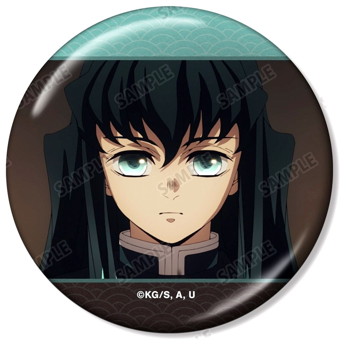Muichiro Tokito Demon Slayer: Kimetsu no Yaiba Trading Scene Shot Metallic Button [USED]