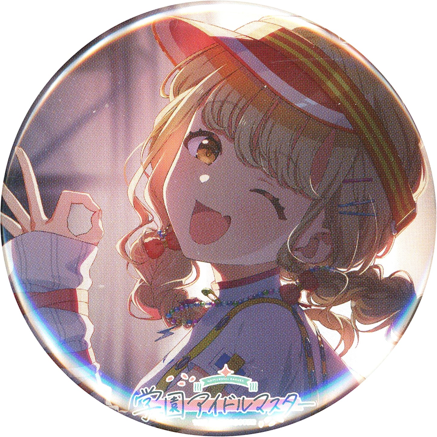 Kotone Fujita 56mm Badge CD Gakuen Idolmaster Kotone Fujita 2nd Single Yellow Big Bang Gamers Purchase Bonus [USED]