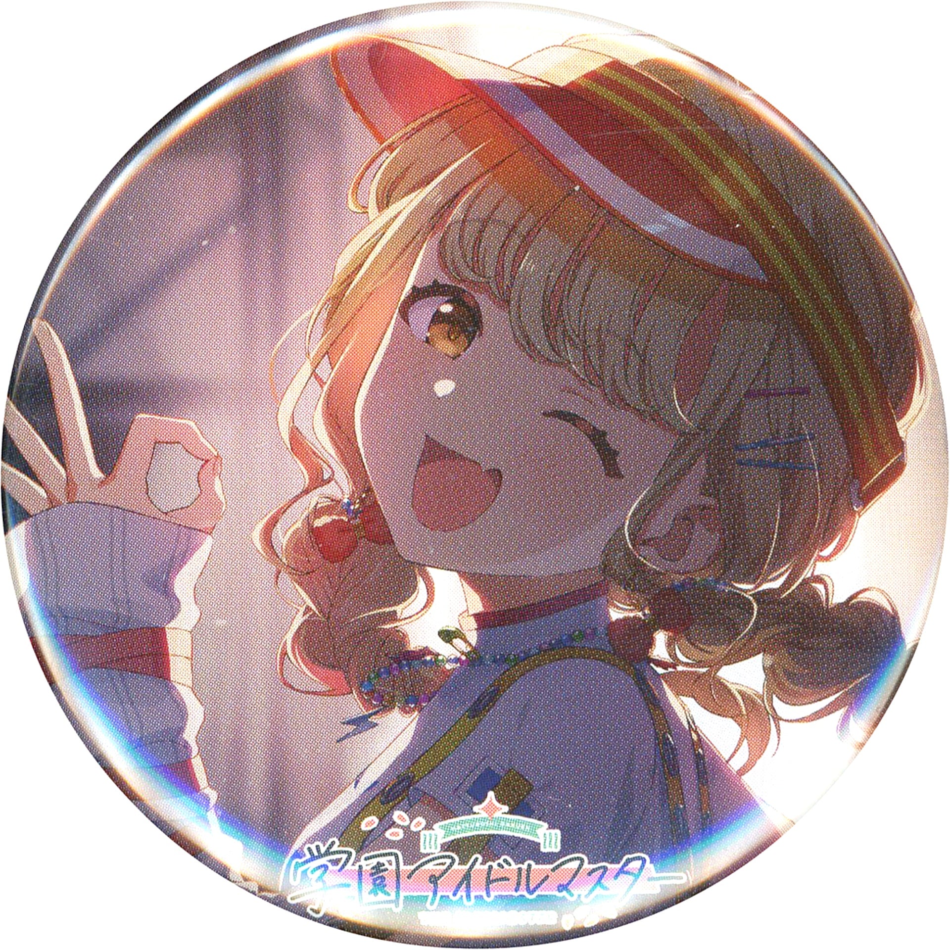 Kotone Fujita 56mm Badge CD Gakuen Idolmaster Kotone Fujita 2nd Single Yellow Big Bang Gamers Purchase Bonus [USED]