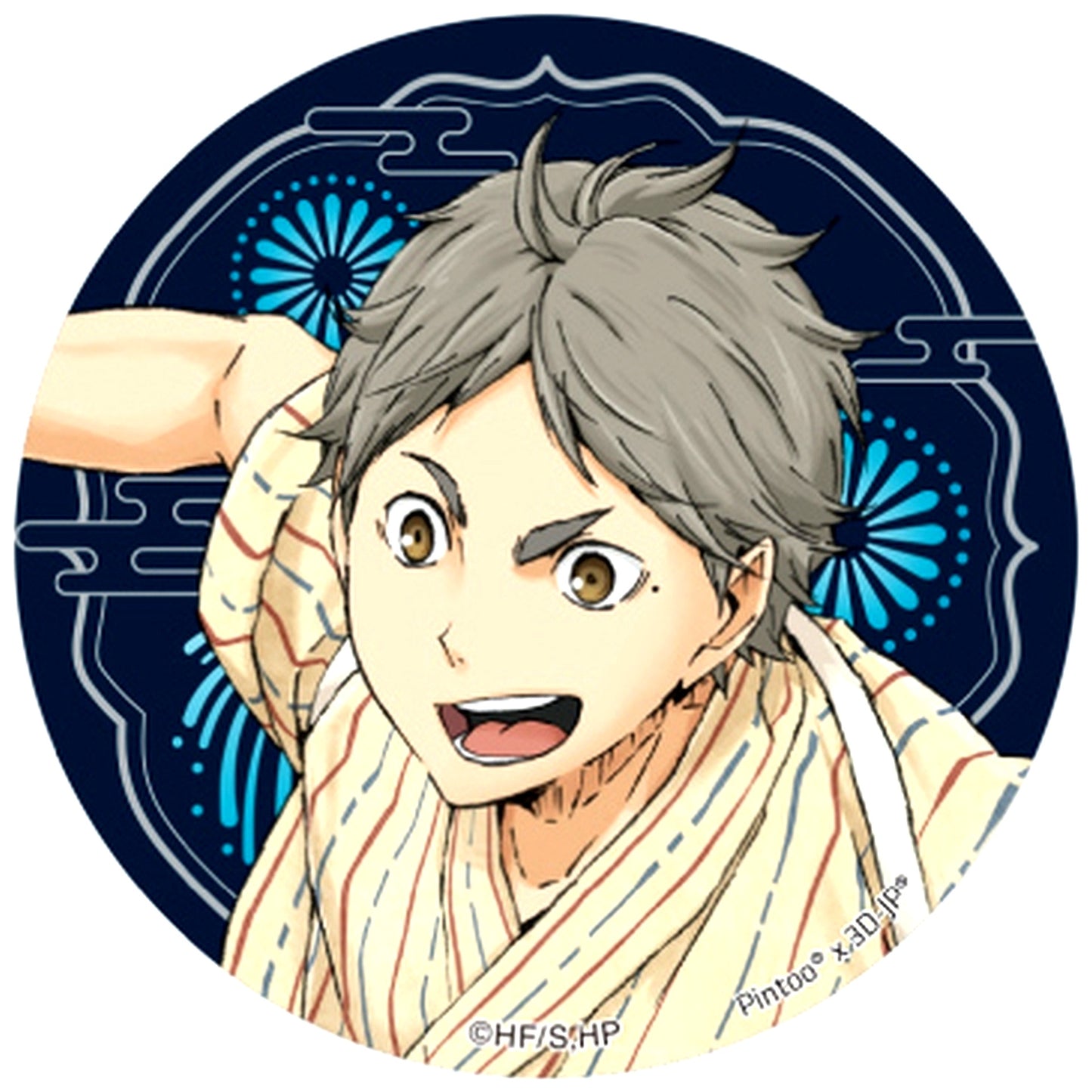 Koshi Sugawara Haikyu!! PACHIT Button Collection [USED]