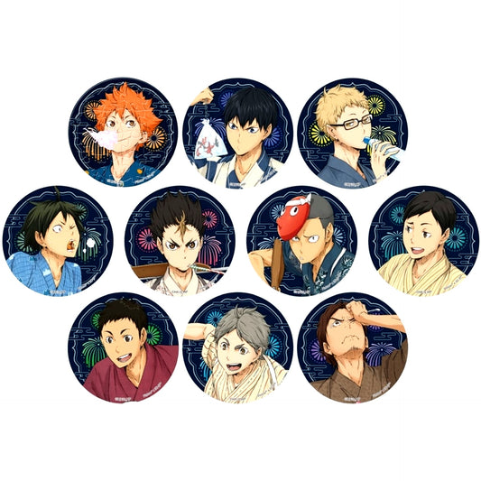 Set of 10 Haikyu!! PACHIT Button Collection [USED]