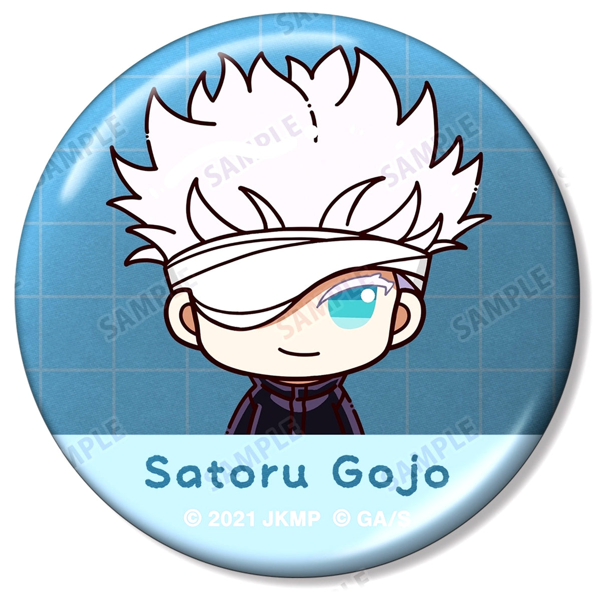 Satoru Gojo Jujutsu Kaisen 0 the Movie Trading Chokonto! Metallic Button [USED]