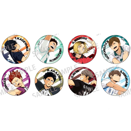 Set of 8 Haikyu!! Trading Metallic Button Vol.2 [USED]
