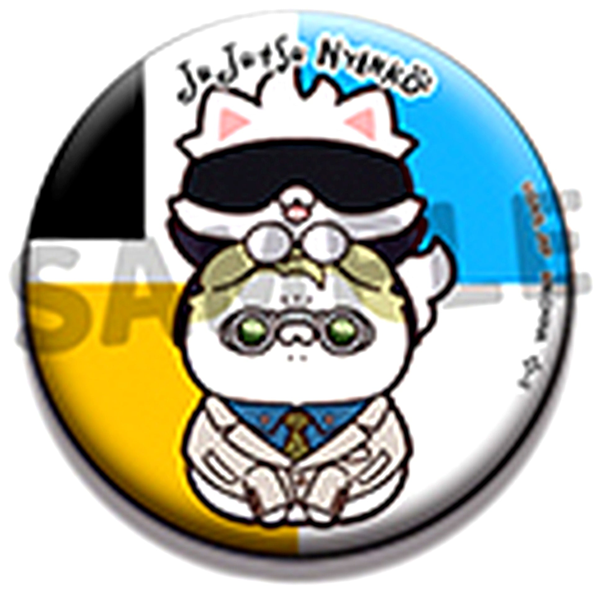 Satoru Gojo Kento Nanami Jujutsu Kaisen MEGA CAT PROJECT Jujutsu Nyanko Button Collection [USED]