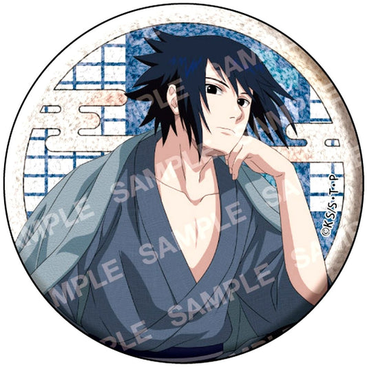 Sasuke Uchiha Glitter Naruto Shippuden Button Collection Take It Easy Dattebayo! [USED]