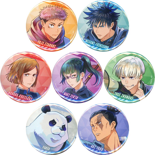 Set of 7 Jujutsu Kaisen Button PALE TONE series A Chayamachi Oshi Festival 2025 Goods [USED]