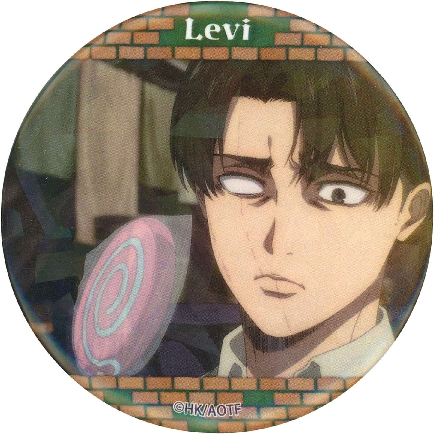 Levi Ackerman - Scene Attack on Titan The Final Season Hologram Badge Break Time Ver. Chayamachi Oshi Festival 2025 Goods [USED]
