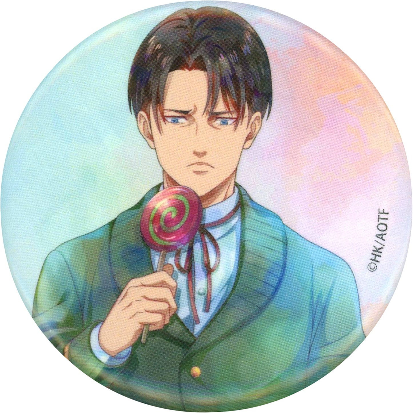 Levi Ackerman - Break Time Ver. Attack on Titan The Final Season Hologram Badge Break Time Ver. Chayamachi Oshi Festival 2025 Goods [USED]