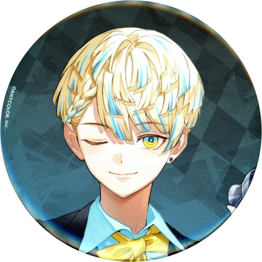 Hibachi Mana Virtual YouTuber Nijisanji NIJISANJI & NIJISANJI EN HEROIC BAR x animate cafe Big Button with Backing Card [USED]