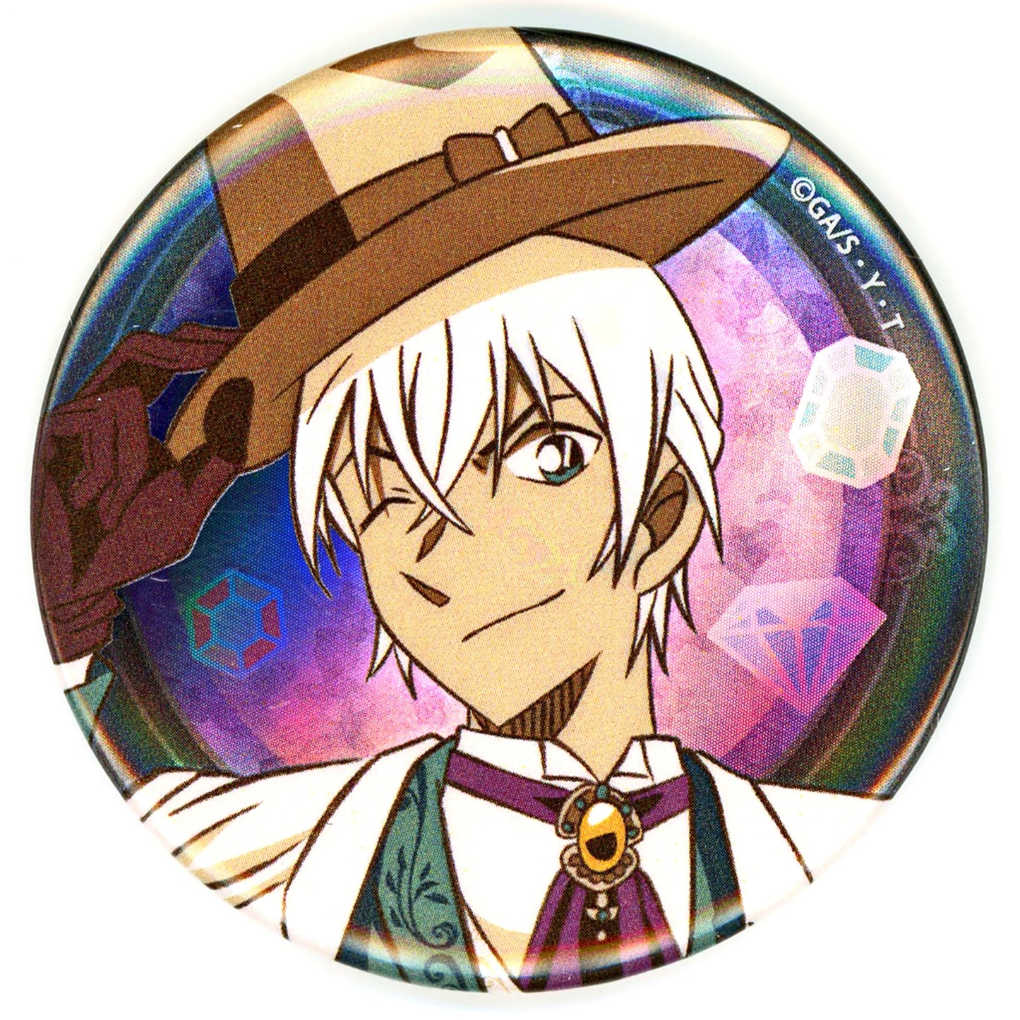 Toru Amuro A Jewel Detective Conan ClaPalette Trading Metal Button [USED]