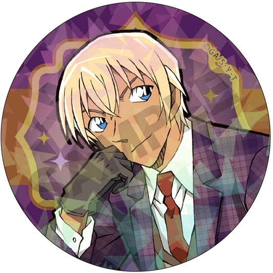 Toru Amuro Hologram Close Up Detective Conan Trading Kira Holo Star MIX Button British Style [USED]