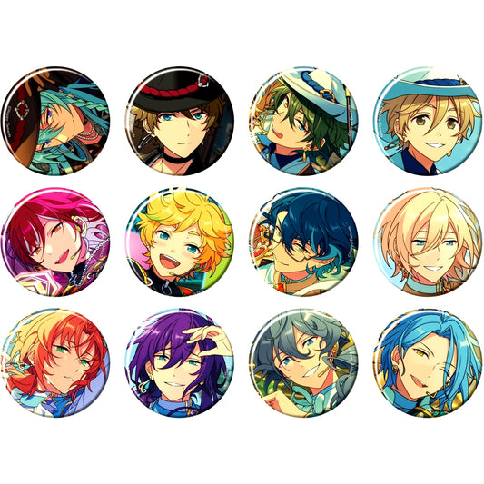 Set of 12 Group Ensemble Stars!! Bright me up!! Collection Button 2025 Jun. Idol Side [USED]