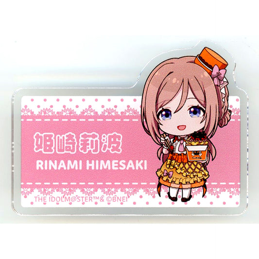Rinami Himesaki Gakuen Idolmaster x Bakudanyakihonpo 2nd Ikebukuro Store Limited POP UP Plate Badge [USED]